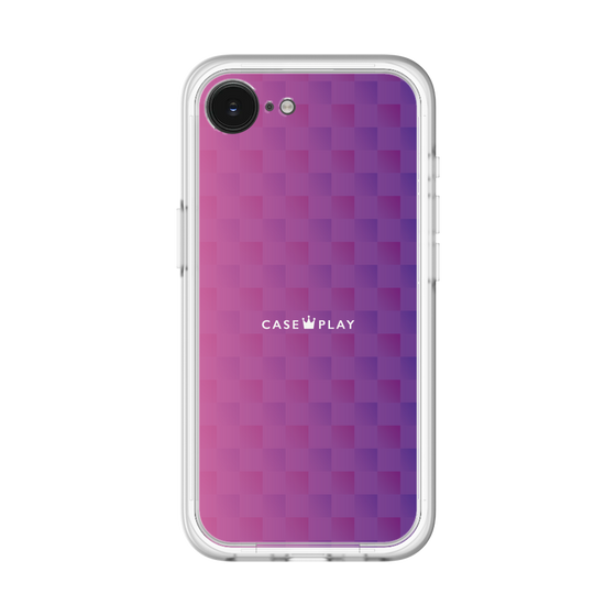 スリムプロテクションプレミアムケース［ CASEPLAY Check - Purple ］
