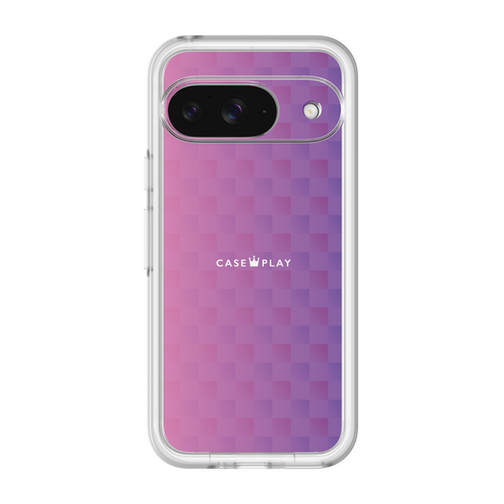 スリムプロテクションプレミアムケース［ CASEPLAY Check - Purple ］