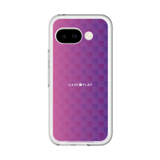 スリムプロテクションプレミアムケース［ CASEPLAY Check - Purple ］