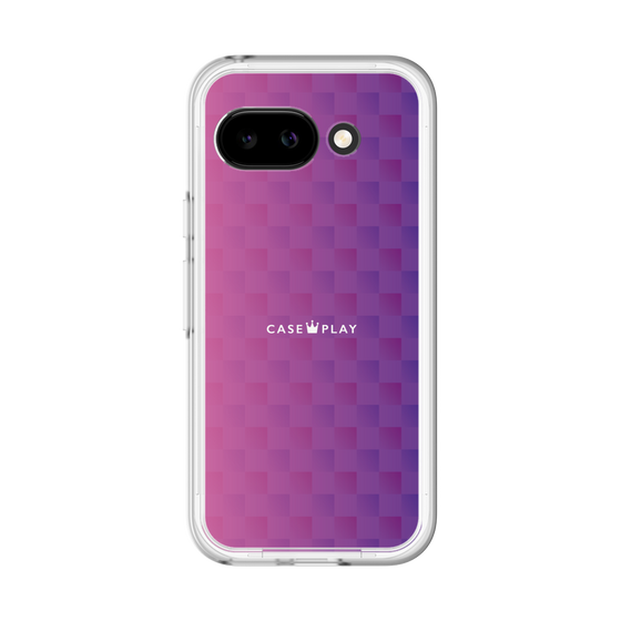スリムプロテクションプレミアムケース［ CASEPLAY Check - Purple ］