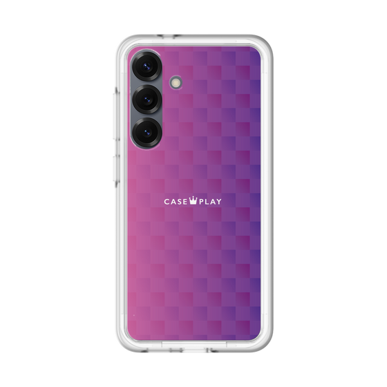 スリムプロテクションプレミアムケース［ CASEPLAY Check - Purple ］