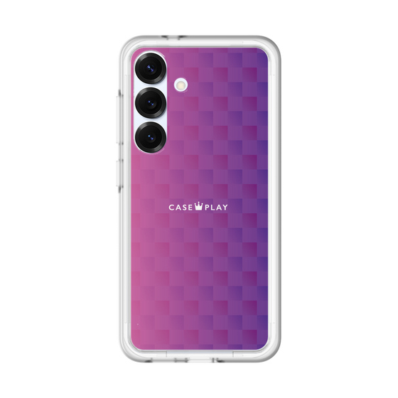 スリムプロテクションプレミアムケース［ CASEPLAY Check - Purple ］