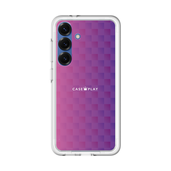 スリムプロテクションプレミアムケース［ CASEPLAY Check - Purple ］
