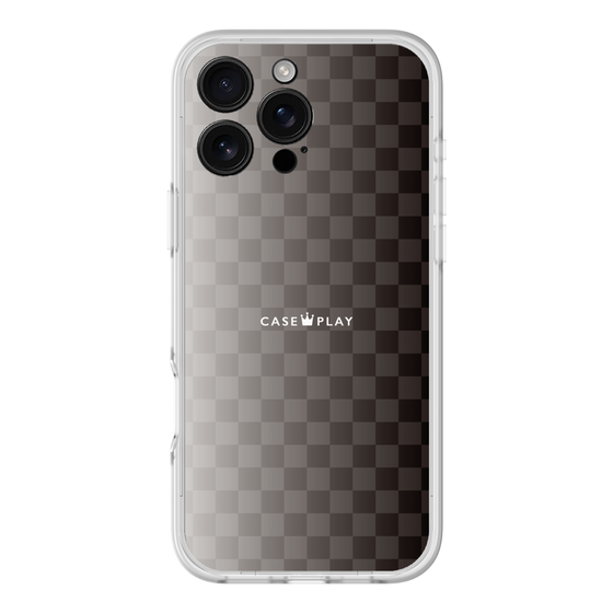 スリムプロテクションプレミアムケース［ CASEPLAY Check - Black ］