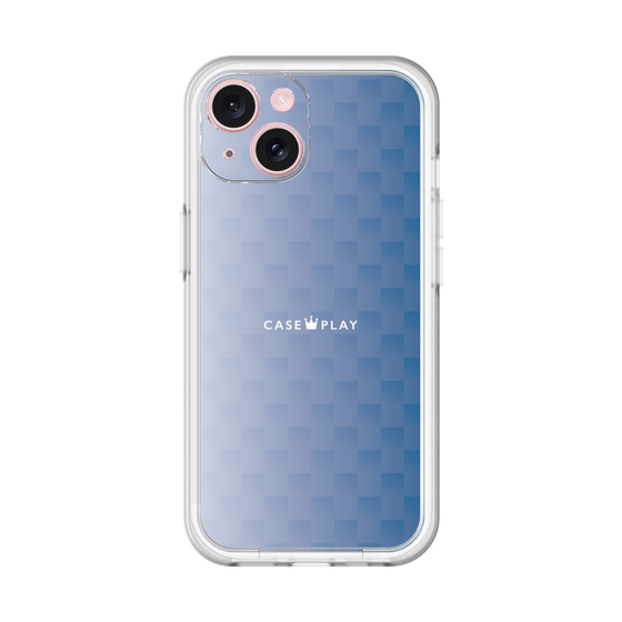 スリムプロテクションプレミアムケース［ CASEPLAY Check - Blue ］