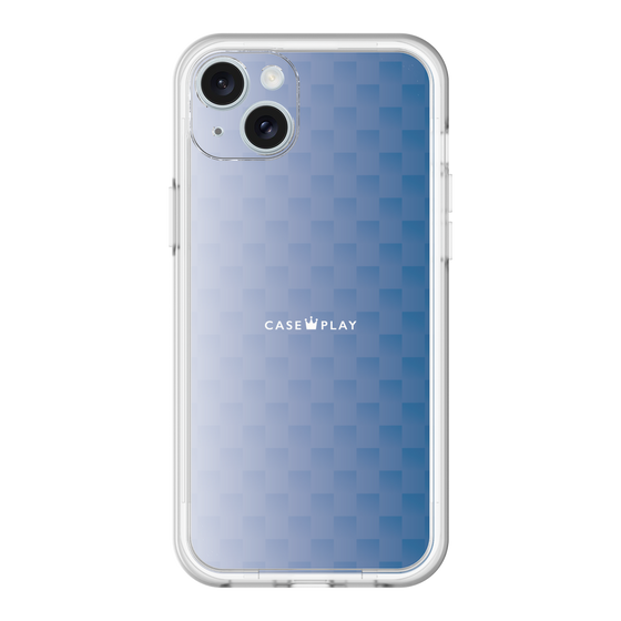 スリムプロテクションプレミアムケース［ CASEPLAY Check - Blue ］