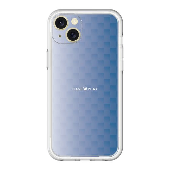 スリムプロテクションプレミアムケース［ CASEPLAY Check - Blue ］