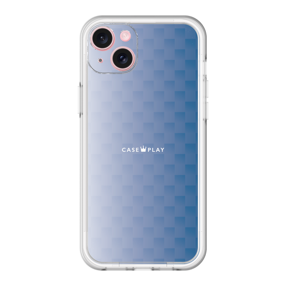 スリムプロテクションプレミアムケース［ CASEPLAY Check - Blue ］