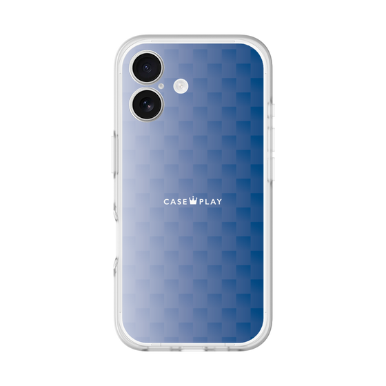 スリムプロテクションプレミアムケース［ CASEPLAY Check - Blue ］