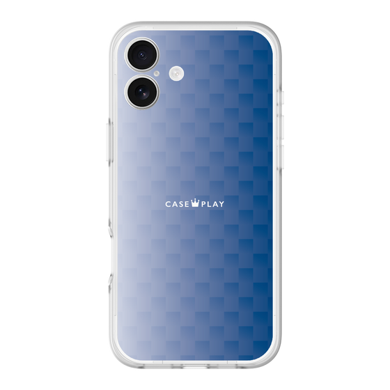 スリムプロテクションプレミアムケース［ CASEPLAY Check - Blue ］