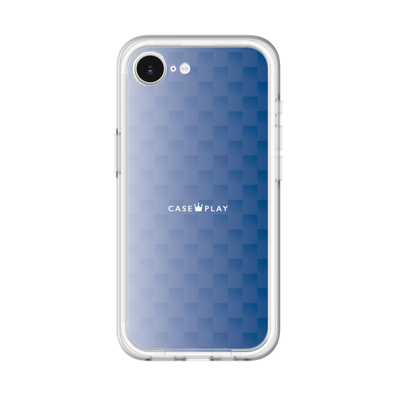 スリムプロテクションプレミアムケース［ CASEPLAY Check - Blue ］
