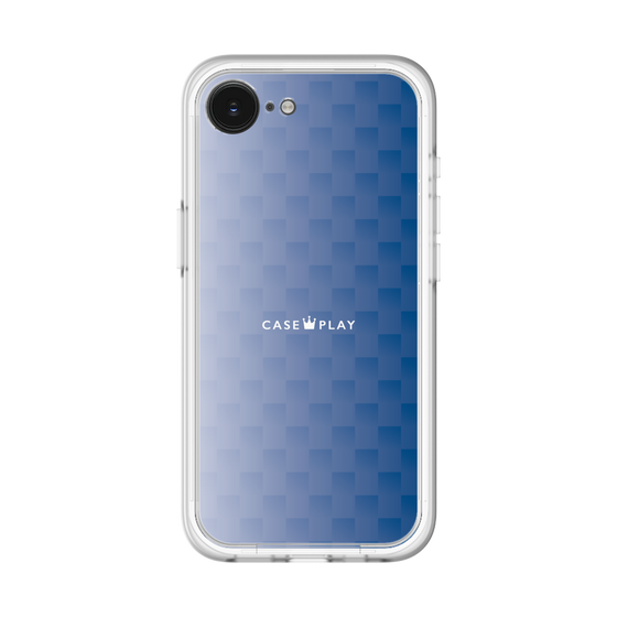 スリムプロテクションプレミアムケース［ CASEPLAY Check - Blue ］