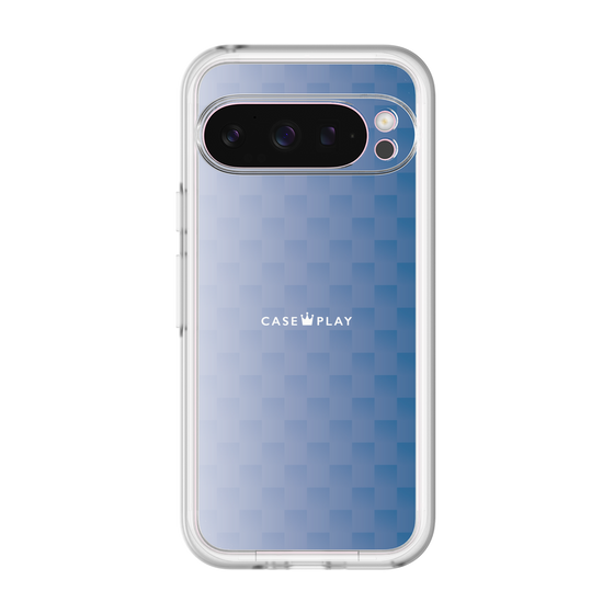 スリムプロテクションプレミアムケース［ CASEPLAY Check - Blue ］