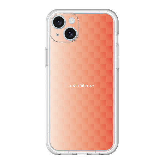 スリムプロテクションプレミアムケース［ CASEPLAY Check - Orange ］