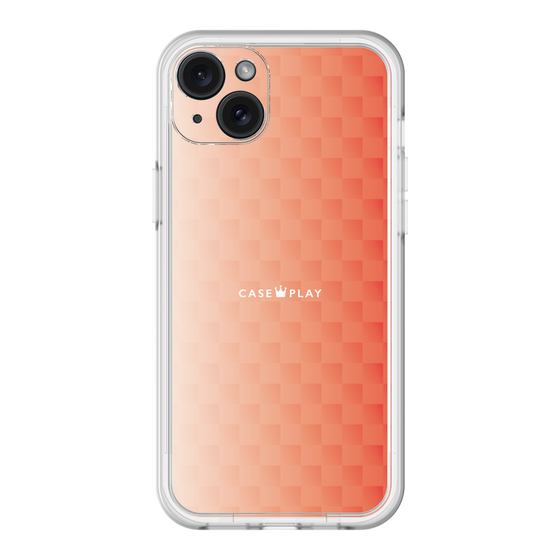 スリムプロテクションプレミアムケース［ CASEPLAY Check - Orange ］