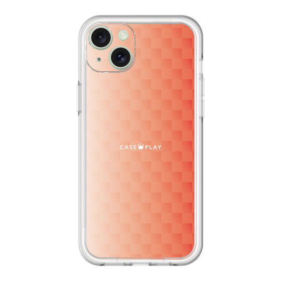 スリムプロテクションプレミアムケース［ CASEPLAY Check - Orange ］