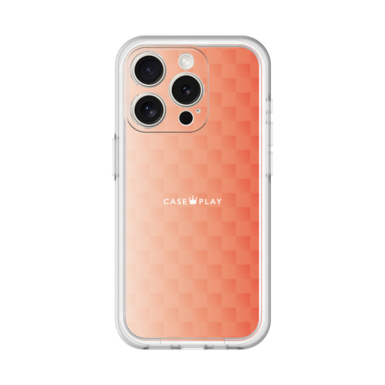 スリムプロテクションプレミアムケース［ CASEPLAY Check - Orange ］