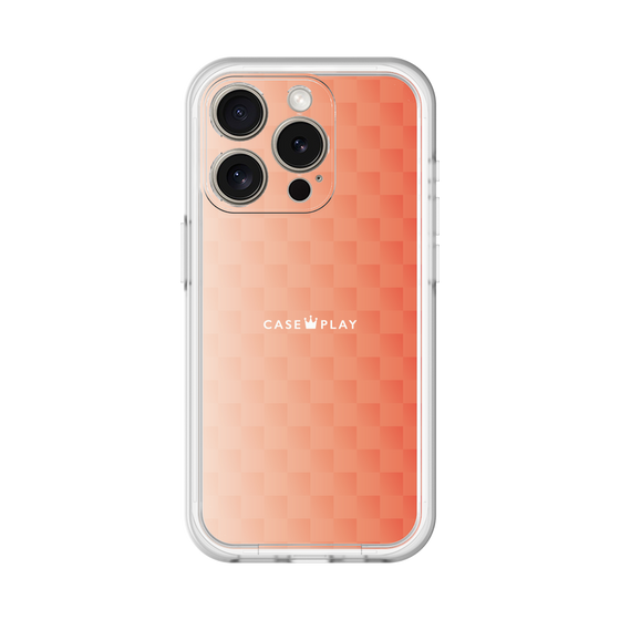 スリムプロテクションプレミアムケース［ CASEPLAY Check - Orange ］