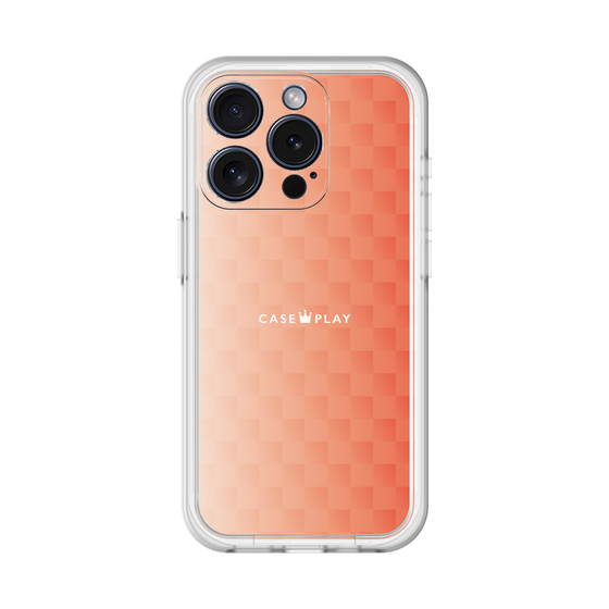 スリムプロテクションプレミアムケース［ CASEPLAY Check - Orange ］