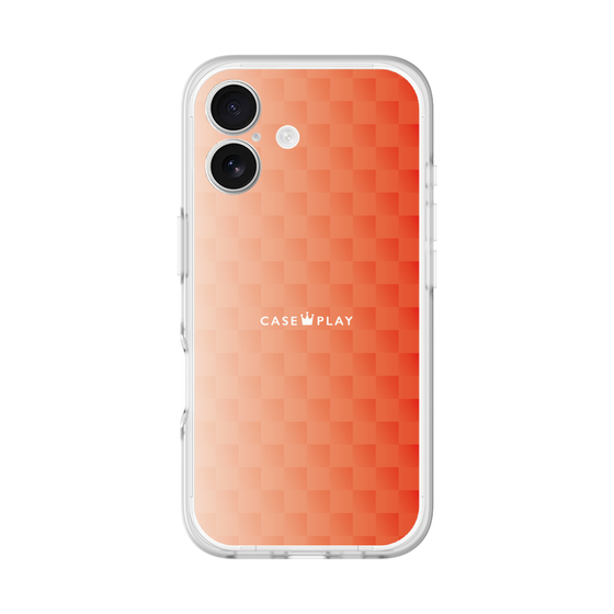 スリムプロテクションプレミアムケース［ CASEPLAY Check - Orange ］