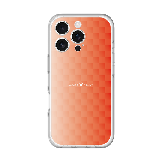 スリムプロテクションプレミアムケース［ CASEPLAY Check - Orange ］