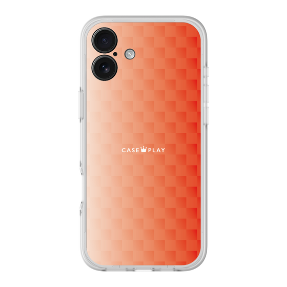 スリムプロテクションプレミアムケース［ CASEPLAY Check - Orange ］