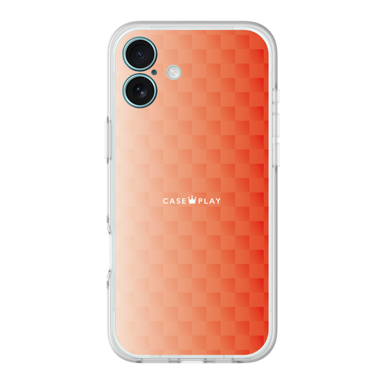 スリムプロテクションプレミアムケース［ CASEPLAY Check - Orange ］