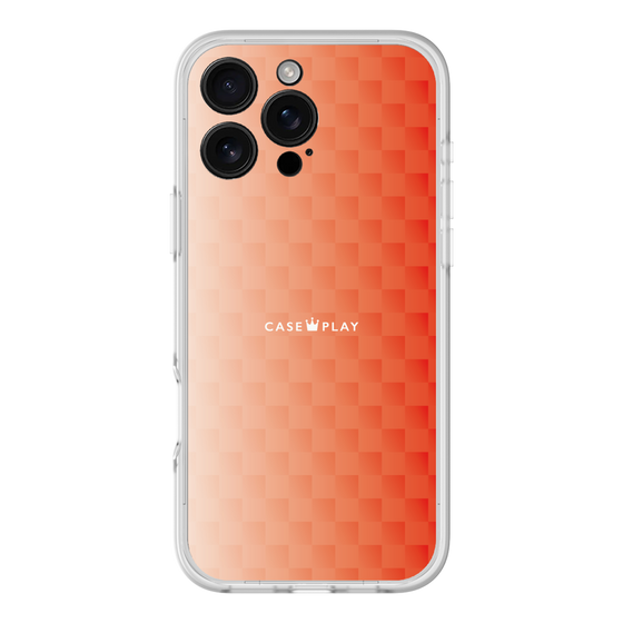 スリムプロテクションプレミアムケース［ CASEPLAY Check - Orange ］