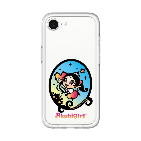 スリムプロテクションプレミアムケース［ アクビガール - オーバル ］