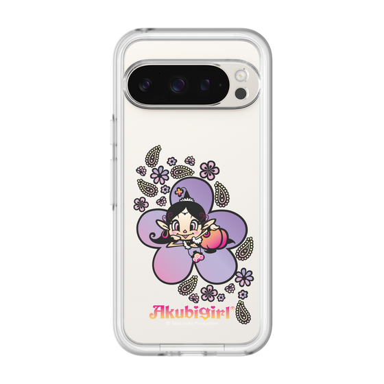 スリムプロテクションプレミアムケース［ アクビガール - フラワー ］