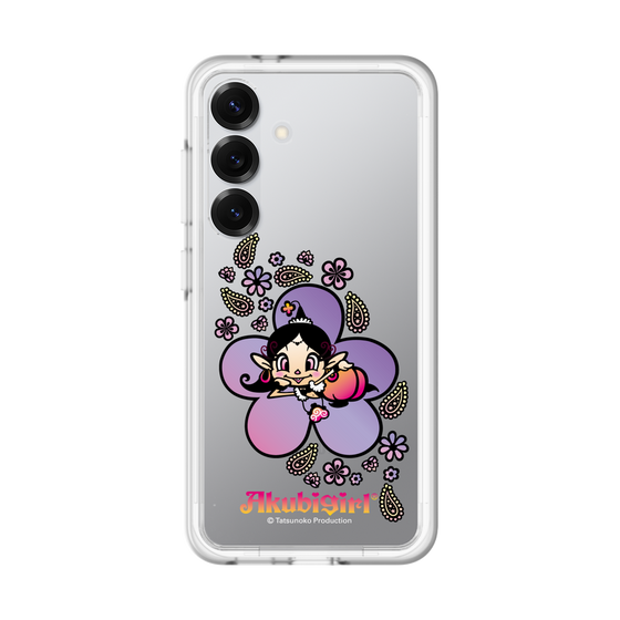 スリムプロテクションプレミアムケース［ アクビガール - フラワー ］