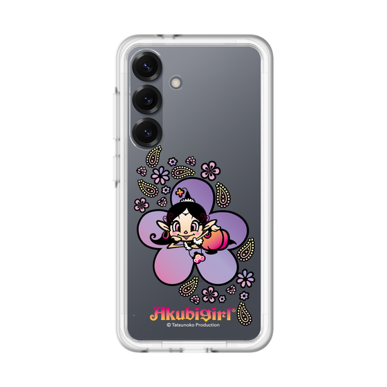 スリムプロテクションプレミアムケース［ アクビガール - フラワー ］