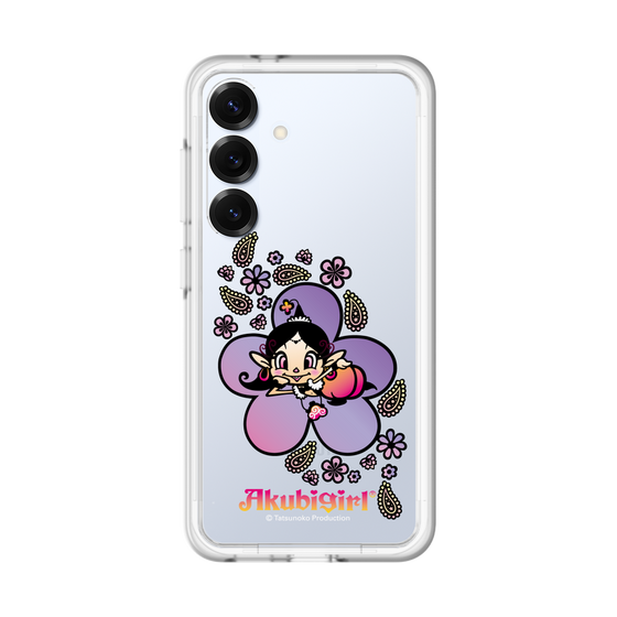 スリムプロテクションプレミアムケース［ アクビガール - フラワー ］