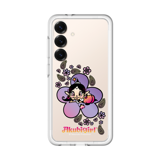スリムプロテクションプレミアムケース［ アクビガール - フラワー ］