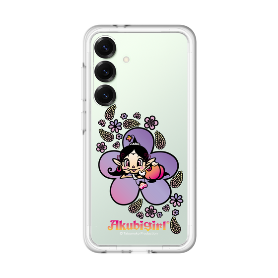 スリムプロテクションプレミアムケース［ アクビガール - フラワー ］