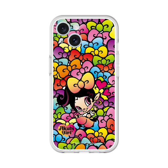スリムプロテクションプレミアムケース［ アクビガール - リボン ］