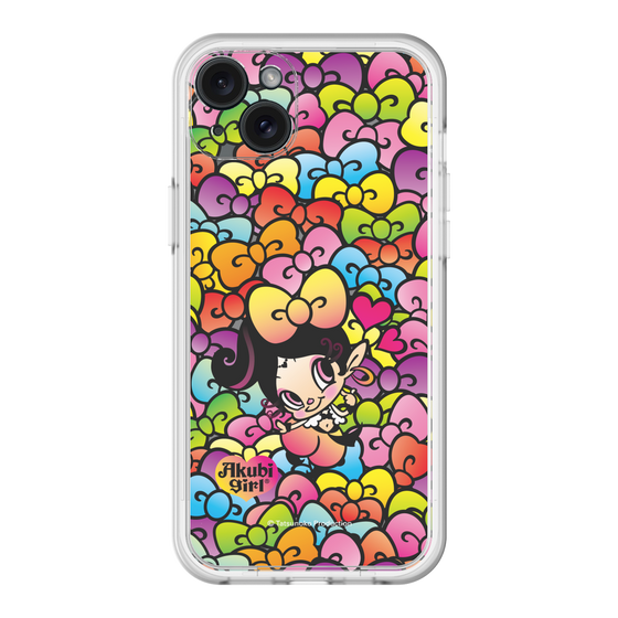 スリムプロテクションプレミアムケース［ アクビガール - リボン ］
