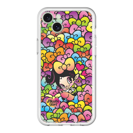 スリムプロテクションプレミアムケース［ アクビガール - リボン ］