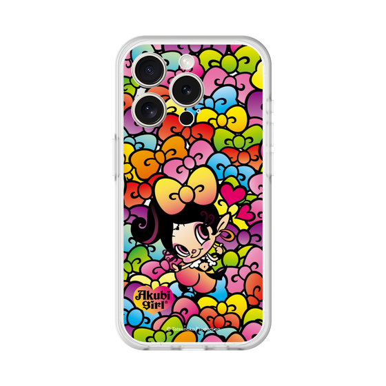 スリムプロテクションプレミアムケース［ アクビガール - リボン ］