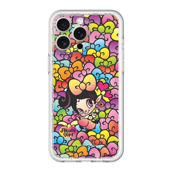 スリムプロテクションプレミアムケース［ アクビガール - リボン ］