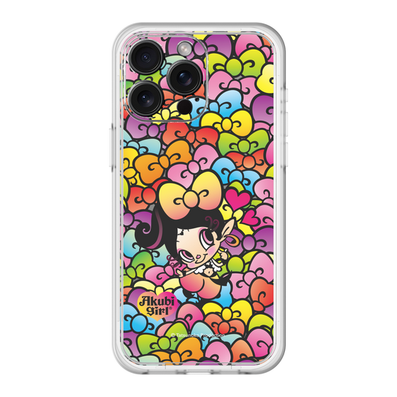 スリムプロテクションプレミアムケース［ アクビガール - リボン ］