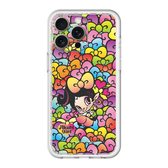 スリムプロテクションプレミアムケース［ アクビガール - リボン ］
