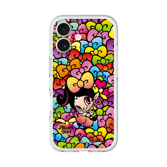 スリムプロテクションプレミアムケース［ アクビガール - リボン ］