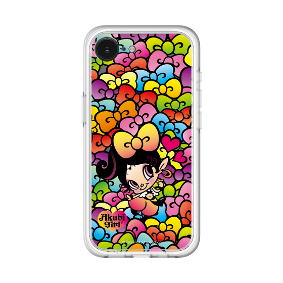 スリムプロテクションプレミアムケース［ アクビガール - リボン ］