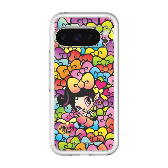 スリムプロテクションプレミアムケース［ アクビガール - リボン ］