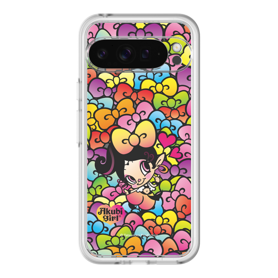 スリムプロテクションプレミアムケース［ アクビガール - リボン ］