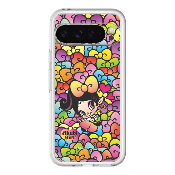 スリムプロテクションプレミアムケース［ アクビガール - リボン ］