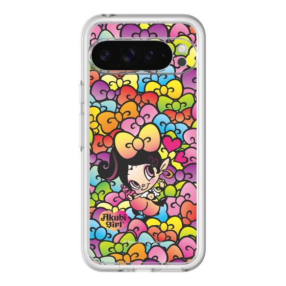 スリムプロテクションプレミアムケース［ アクビガール - リボン ］