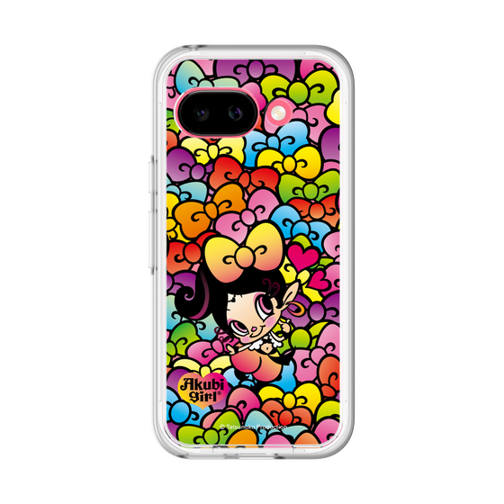 スリムプロテクションプレミアムケース［ アクビガール - リボン ］