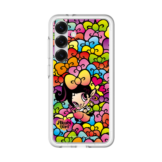 スリムプロテクションプレミアムケース［ アクビガール - リボン ］